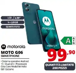 Comet motorola moto G06 smartphone offerta