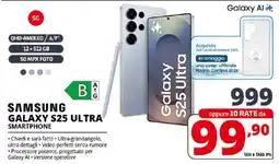Comet SAMSUNG GALAXY S25 ULTRA SMARTPHONE offerta