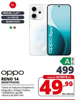 Comet oppo RENO 14 SMARTPHONE offerta