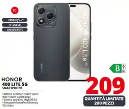 Comet HONOR 400 LITE 5G SMARTPHONE offerta