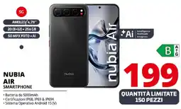 Comet Nubia air smartphone offerta