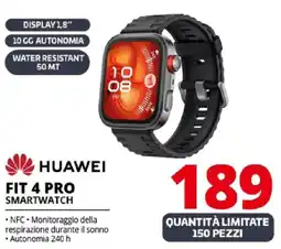 Comet Huawei fit 4 pro smartwatch offerta