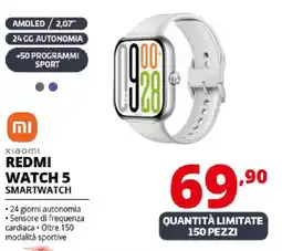 Comet Xiaomi redmi watch 5 smartwatch offerta