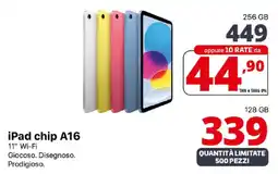 Comet iPad chip A16 offerta