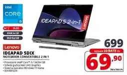 Comet Lenovo IDEAPAD 5DIX NOTEBOOK CONVERTIBILE 2 IN 1 offerta