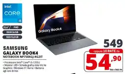 Comet SAMSUNG GALAXY BOOK4 NOTEBOOK NP750XGJ-KG2IT offerta