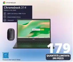 Comet acer Chromebook 314 (CBOA314-1H-C5GY) offerta