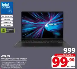 Comet ASUS NOTEBOOK V3607VH-RP013W offerta