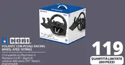 Comet HORI VOLANTE CON PEDALI RACING WHEEL APEX 1079965 offerta