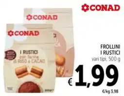 Spazio Conad Conad frollini i rustici offerta