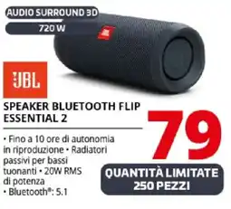 Comet JBL Speaker bluetooth flip essential 2 offerta