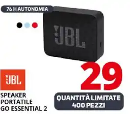Comet Jbl speaker portatile go essential 2 offerta