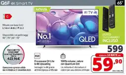 Comet SAMSUNG Q6F 4K Smart TV offerta