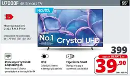 Comet SAMSUNG U7000F 4K Smart TV offerta