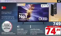 Comet SAMSUNG S90 4K Smart TV offerta