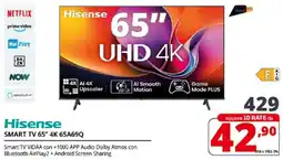 Comet Hisense SMART TV 65" 4K 65A69Q offerta