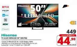 Comet Hisense TV ULED MINILED 50" 50U79Q offerta