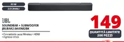 Comet JBL SOUNDBAR+ SUBWOOFER JBLBAR2.0AIOM2BK offerta