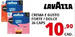 Comet Lavazza crema e gusto forte / dolce offerta