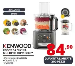 Comet KENWOOD ROBOT DA CUCINA MULTIPRO FDP31.360GY offerta