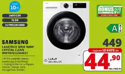 Comet SAMSUNG LAVATRICE SERIE 5000F CRYSTAL CLEAN WW10FG5U34AEET offerta