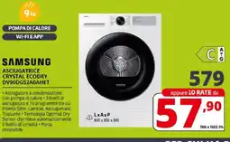 Comet SAMSUNG ASCIUGATRICE CRYSTAL ECODRY DV90DG52A0AHET offerta