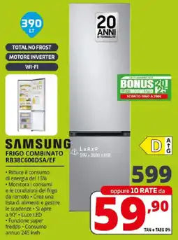 Comet SAMSUNG FRIGO COMBINATO RB38C600DSA/EF offerta