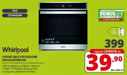 Comet Whirlpool FORNO MULTIFUNZIONE WO14158HMOSXA offerta