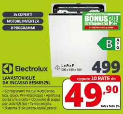 Comet Electrolux LAVASTOVIGLIE DA INCASSO EES68525L offerta