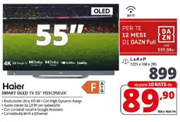 Comet Haier SMART OLED TV 55" H55C95EUX offerta