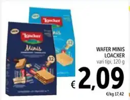 Spazio Conad Wafer minis LOACKER offerta