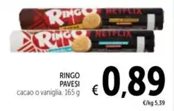 Spazio Conad Ringo pavesi cacao o vaniglia offerta