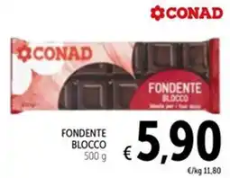 Spazio Conad Conad fondente blocco offerta