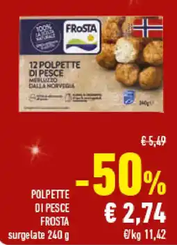 Conad Superstore Polpette di pesce FROSTA offerta