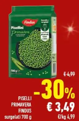 Conad Superstore Piselli primavera FINDUS offerta