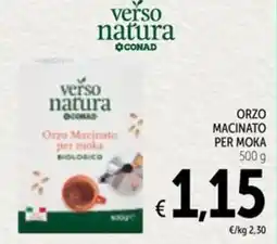Spazio Conad Verso natura conad orzo macinato per moka offerta