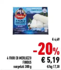 Conad Superstore 4 Fiori di Merluzzo FINDUS offerta