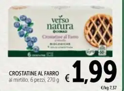 Spazio Conad Verso natura conad crostatine al farro al mirtillo offerta