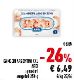 Conad Superstore Gamberi argentini XXL ARBI offerta