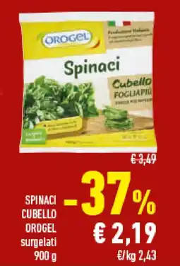 Conad Superstore Spinaci cubello OROGEL offerta