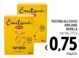 Spazio Conad Pastina all'uovo emiliane BARILLA offerta