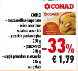 Conad Superstore CONAD mozzarelline impanate offerta