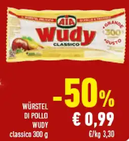 Conad Superstore Würstel di pollo WUDY offerta