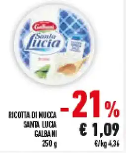 Conad Superstore Ricotta di mucca santa lucia GALBANI offerta