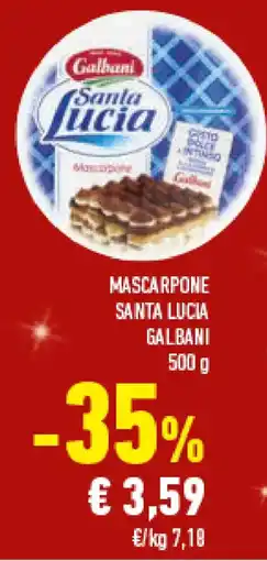 Conad Superstore Mascarpone santa lucia GALBANI offerta