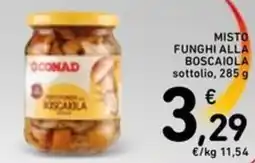Spazio Conad Conad misto funghi alla boscaiola sottolio offerta
