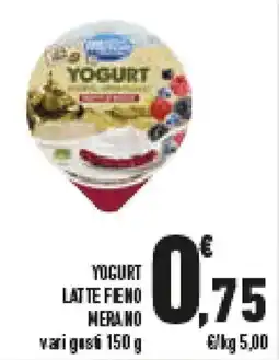 Conad Superstore Yogurt latte fieno MERANO offerta