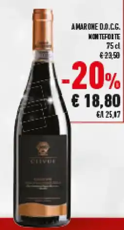 Conad Superstore Amarone d.o.c.g. MONTEFORTE offerta