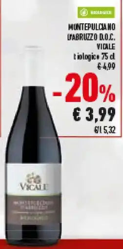 Conad Superstore Montepulciano labruzzo d.o.c. VICALE offerta