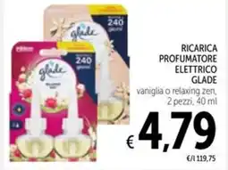 Spazio Conad Ricarica profumatore elettrico glade vaniglia o relaxing zen offerta